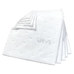 3M Hp-255 Sorbent Pad, 33 Gal, 17 In X 19 In, Oil, White, Polyester,