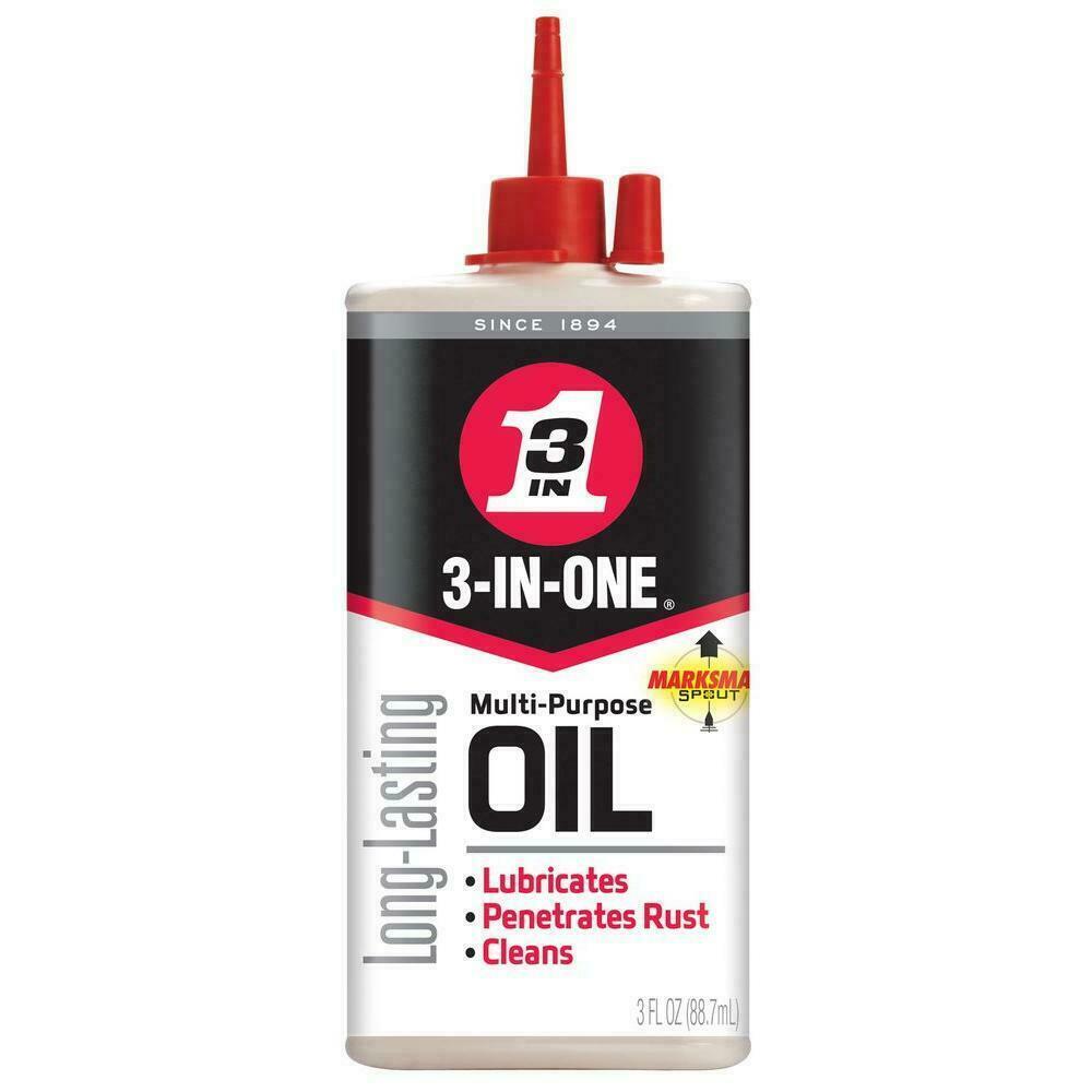3 IN ONE Long Lasting Multi Purpose Oil Lubricates, Cleans, Protects, – 3 OZ