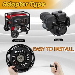 WOTIAN Recoil Pull Starter Assembly Compatible with Predator 420cc, Black