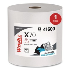 WypAll 41600 X70 12-1/2″ x 12-2/5″ Cloths – White, Jumbo (820 Towels/Roll) New