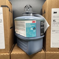 Lot of 6 3M™ Bathroom Disinfectant Cleaner Concentrate 4L Black Cap 2 Liter