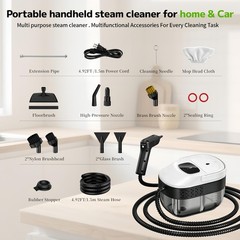 Primiorix Pressurized Handheld Steam Cleaner 2500W 54Oz Large-Capacity Steamer