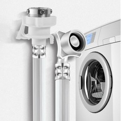 6 Ft Portable washing machine hoses, washer hoses,Used for 6.5 Ft/2 M, White