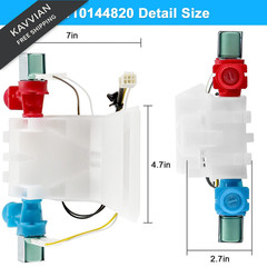 Upgrade W10144820 W10140911 Washer Water Inlet Valve Compatible with…