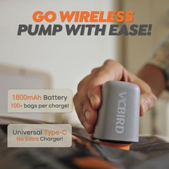 Rechargeable Wireless Pump Travel Storage Bags Set – 20 Pack Portable Space