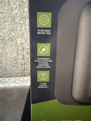 ALPINE Hemlock HAND DRYER Stainless Steel High Speed 10s Dry Time NEW