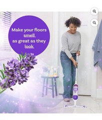 Swiffer Power Mop Wet Pad Refill Bundle, 10 Pads & 2 Solutions, White/Purple