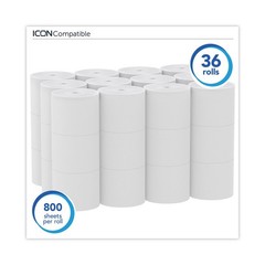 Scott 07001 2-Ply Essentia Coreless Roll Bath Tissue – White (36/Carton) New