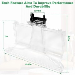 440014442 Upgraded Replacement Front Floor Nozzle Assembly transparent