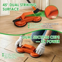 KUNVAST Floor Gap Fixer Tool to Fix a Floor, Vinyl Dual Suction, Orange