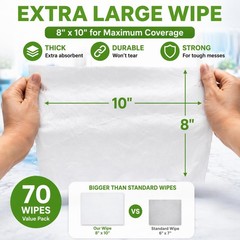 Air Jungles All Purpose Cleaning Wipes 70 70 Count (Pack of 1),