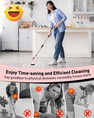 Spin Scrubber for Cleaning Bathroom, Shower Scrubber Cordless Cleaning Brush …