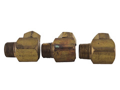 NEW Steinen TSM 503 Brass 90DEG Solid Cone Spray Nozzle, 3-Piece Design Lot of 3