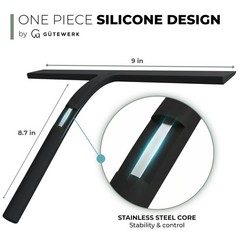 Gütewerk Gtewerk Silicone Shower Squeegee For Glass Doors Mirrors Stainless