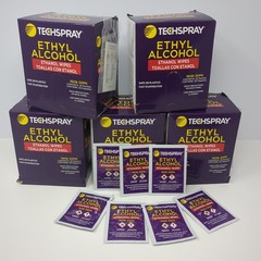 Techspray Ethyl Alcohol Cleaning Wipes 1606-30PK Large lot