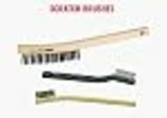 Weiler 44119 Brass Bristle Brush 0.006″ Wire Size, 5″ Length, Hardwood Handle