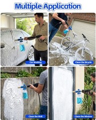 DANCINGBOAR Foam Cannon for Pressure Washer with 1/4″ Quick Transparent