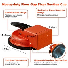 Holriaye Floor Gap 5.51 inches diameter, 4.25 x 4.72 x 1.57 inches, Orange