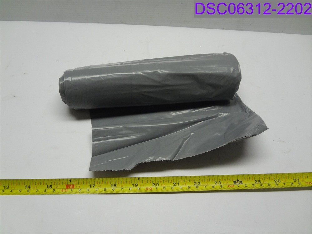 Qty = 10 rolls of 10 (100): Ability One Gray Puncture Resistance Bags 36″ x 58″