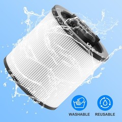 2 Pack DXVC6910 Cartridge Filter Replacement for DEWALT DXV16P Wet/Dry Vac