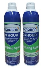 Microban 24 Hour Sanitizing Spray 15 oz. Citrus Scent (2 Cans) SPECIAL PRICE!!!