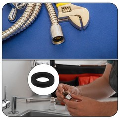 10PCS Shower Head Gasket, Black Hose Washers, 3/4 Inch 0.78 inches