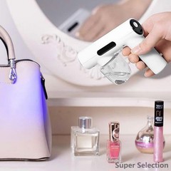 Portable Electric Spray Gun With Blue Light Rechargeable Fine Mist For Home
