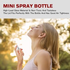 Csdtylh Mini Spray Bottle 2ml, Refillable Glass 60PCS,2ML, Clear