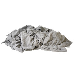 Recycled Gray Knit T-Shirt Rags for Wiping 1 lb Bag Multipurpose Cleaning Cloths