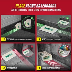 Catchmaster Max-Catch Mouse & Insect Glue Trap 72PK, 72 Pack, White