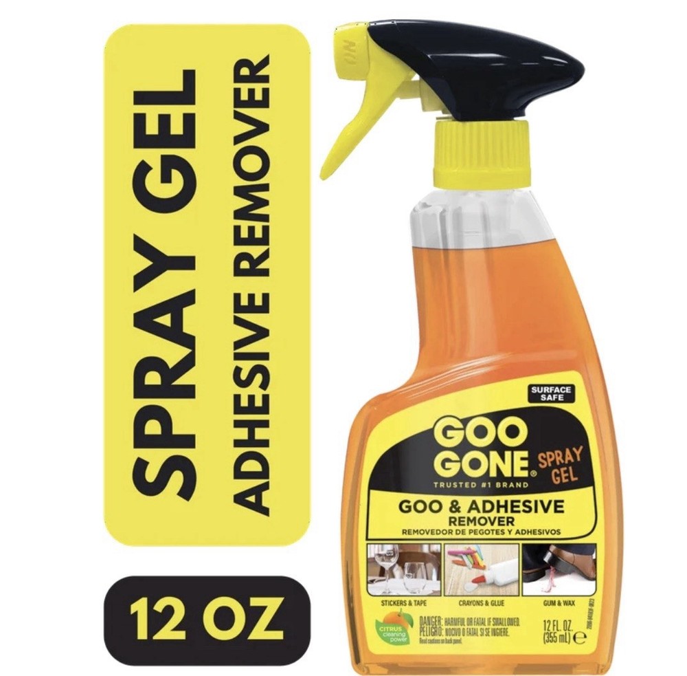 Goo Gone 12oz Spray Gel Adhesive Remover Citrus Scent 6 Pack NEW 2096 FAST SHIP