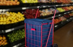 Handy Laundry Shopping Cart Liner, 18″ X 15″ X 24″, Square Bottom, Navy Blue