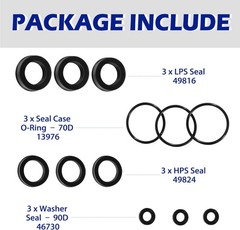 76975 Seal Kit For Cat Pump, For 4DNX Pumps Model 4DNX25GSI 4DNX27GSI 12 PCS
