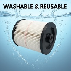 Hepa Filter for Craftsman Red Stripe Shop-Vac wet dry part 17816 9-17816, 2 Pks