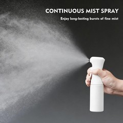 HPPFFY Continuous Spray Bottle for Hair, 1Pack Whole 6.8 Ounces, White
