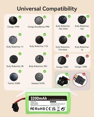 Morpilot 3200Mah Replacement Battery Compatible Eufy Robovac 11S Ideal For Eufy