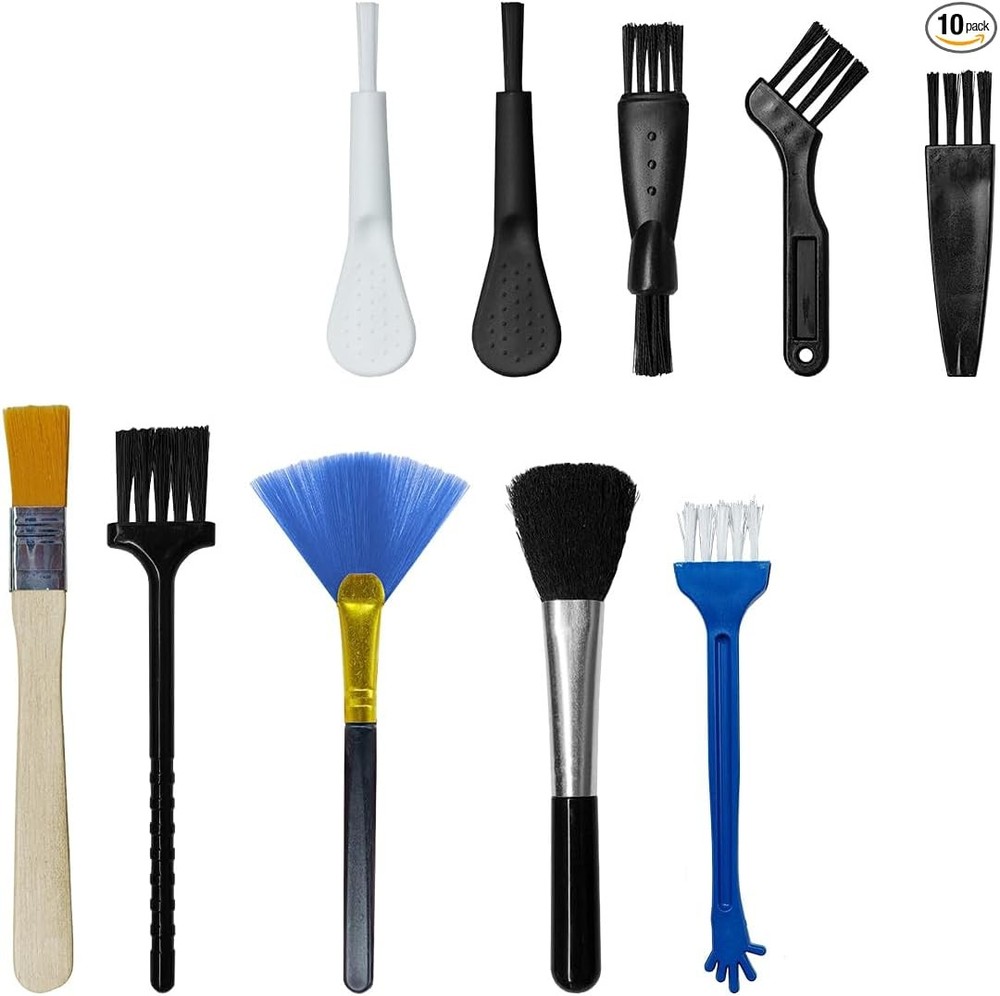 10PCS Car Detailing Brush Kit, Nylon Anti-Static Car Interior Cleaning Tools, Po