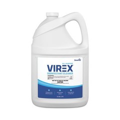 Diversey 540557 Virex Disinfectant Cleaner, Lemon, 1 Gal, 2/Carton