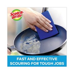 Scotch-Brite 62310 3 x 6 Non-Scratch Scour Pads – Blue (10/Carton) New