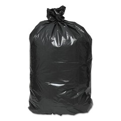 Classic Can Liners, 60 Gallon, 38×58″, Black, 10 Bags/Roll, 10 Rolls/Carton