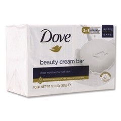 Dove CB614243 48-Pc/CT Light Scent 3.17 oz. Beauty Bar Soap – White New