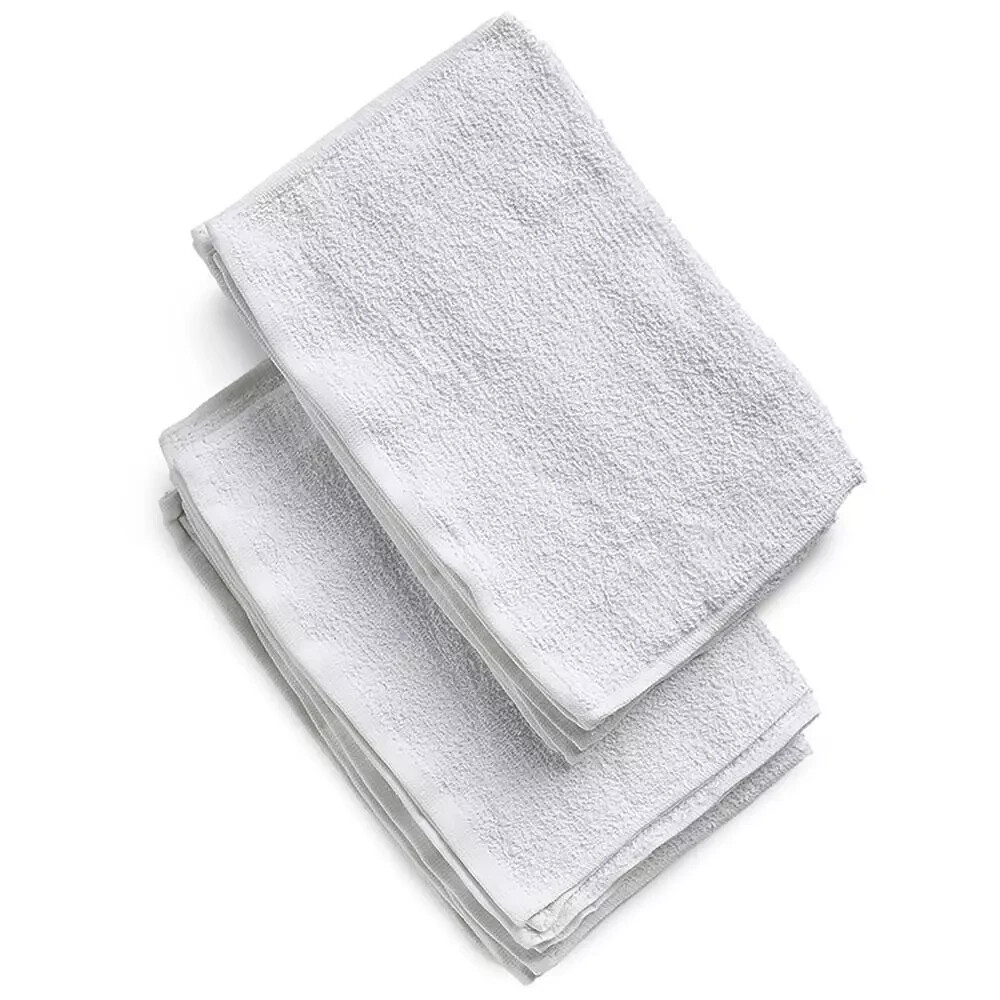 NEW – White Multi-Purpose Terry Towel 14″ x 17″, 12 Pack, 1 Dozen