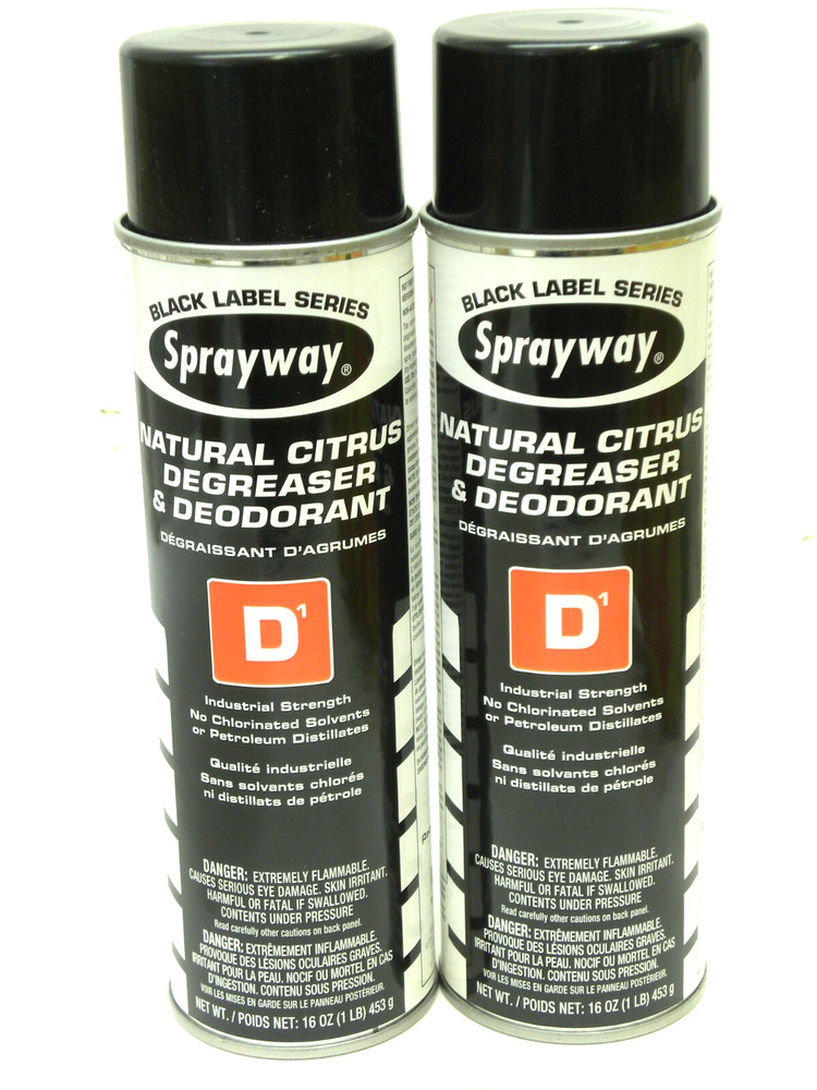 2 pcs – Sprayway SW-487 Aerosol Spray Natural Citrus Degreaser & Deodorant