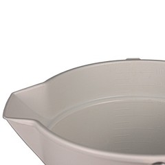 Impact® Deluxe Heavy-Duty Bucket, Gray, Polypropylene, 10qt, 10 5/8dia x 10 1/4h