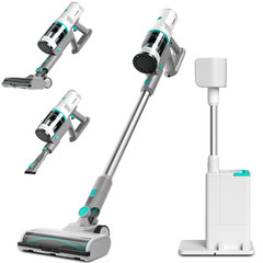 HAUSHOF Stick Vacuum for Pet Hair Hardwood Floor Carpets Cordless Vacuum Cleaner