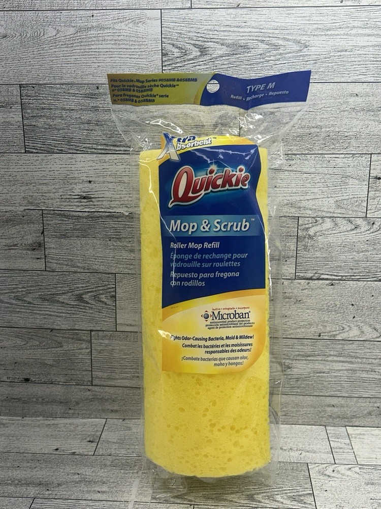 Quickie Roller Mop Head Yellow Type M 058BMB 058MB Cellulene Refill