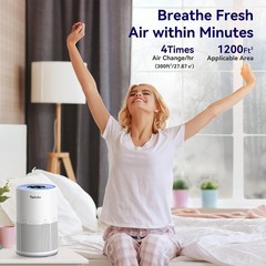 Air Purifiers for Bedroom Home Pets 1200 Ft², Tailulu H13 True HEPA Air Fil