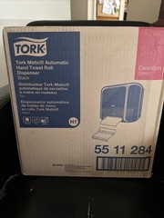 Tork Matic 5511284 Black Wall-Mount Automatic Hand Towel Roll Dispenser NEW