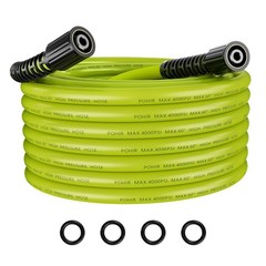 POHIR 25ft Pressure Washer Hose – 4000 PSI High Pressure Replacement Hose, M2…