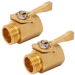 M MINGLE Heavy Duty Brass Garden Hose Shut Off Valve, 3/4 Inch, inches